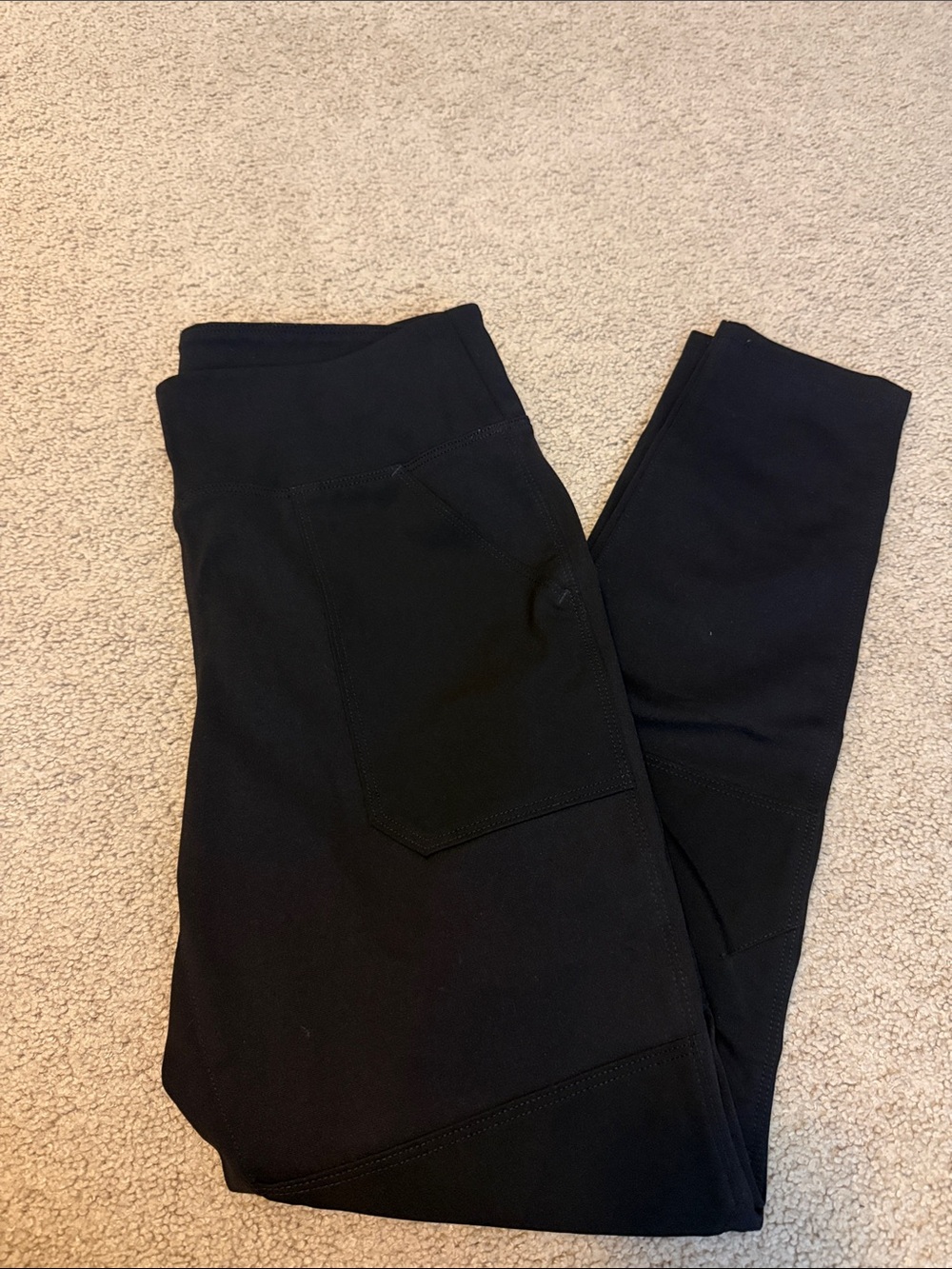 Carhartt Black Fitted Leggings with Logo Patch